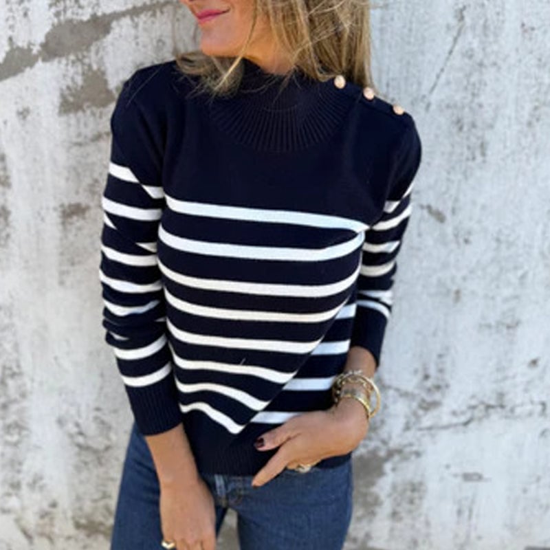 💥Hot Sale🔥Women's Striped Knit Sweater