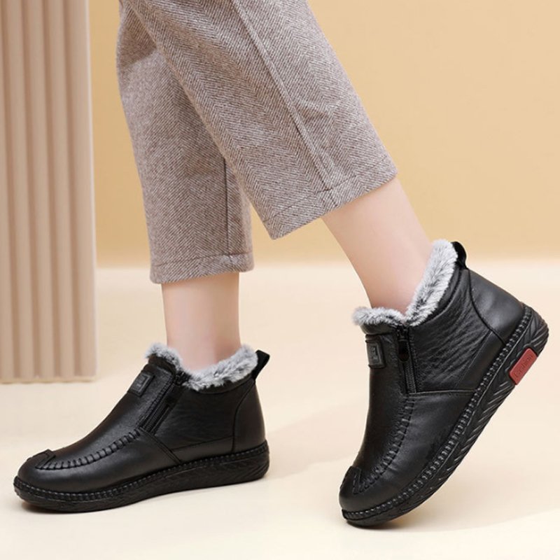 New fleece thickened warm snow boots