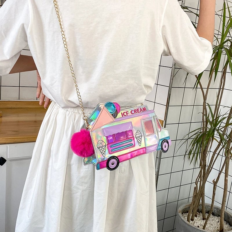 Medium Pu Leather Fashion Square Zipper Crossbody Bag