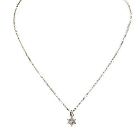 Sami Tiny Charming Star of David Necklace - Silver