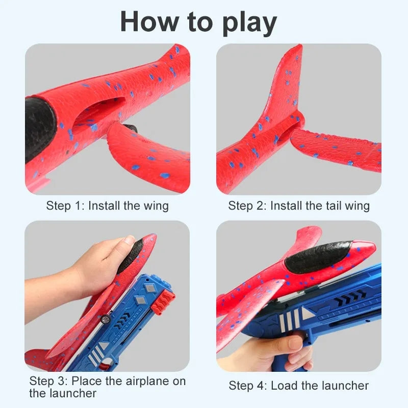 KIDS AIRCRAFT LAUNCHING TOY