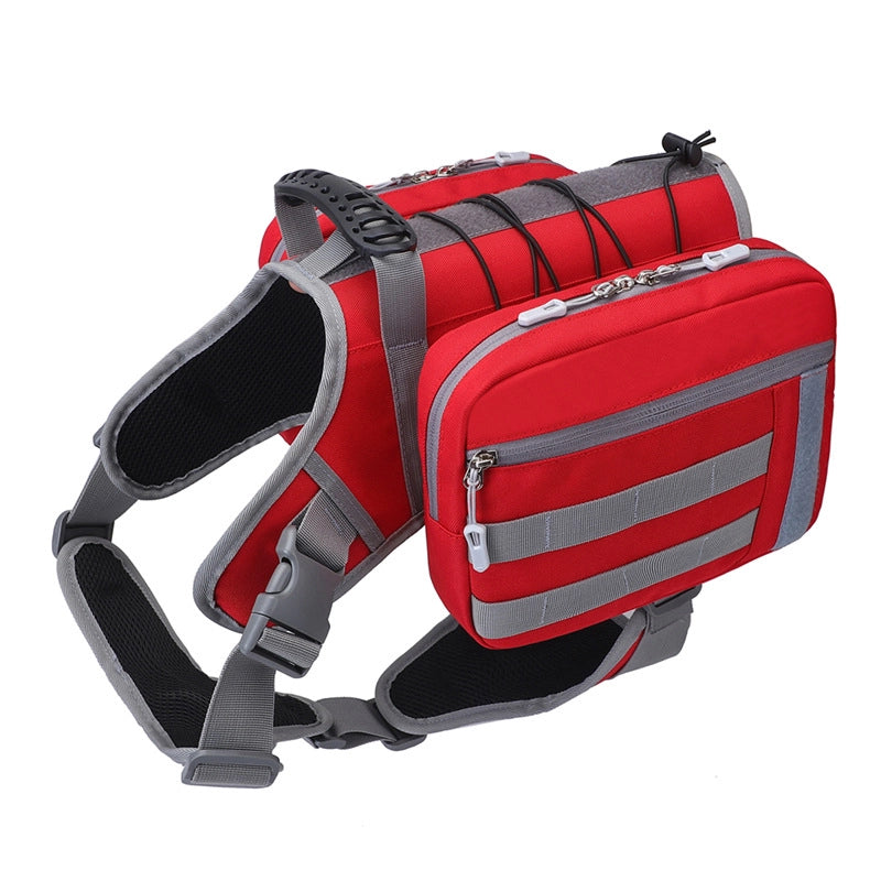 Anti-Horse River New Pet Dog Self-backpack Walking Dog Snack Bag Medium And Large Dog Detachable Dog Bag