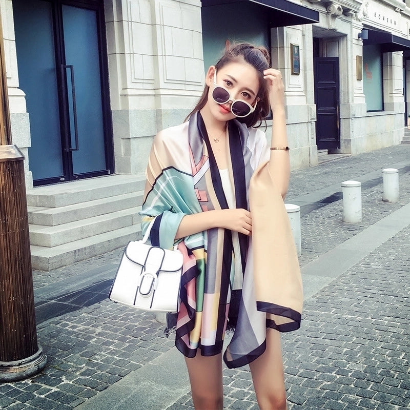 Fashion Silk Scarf (707 Main Color) Nhcj0164-707 Main Color
