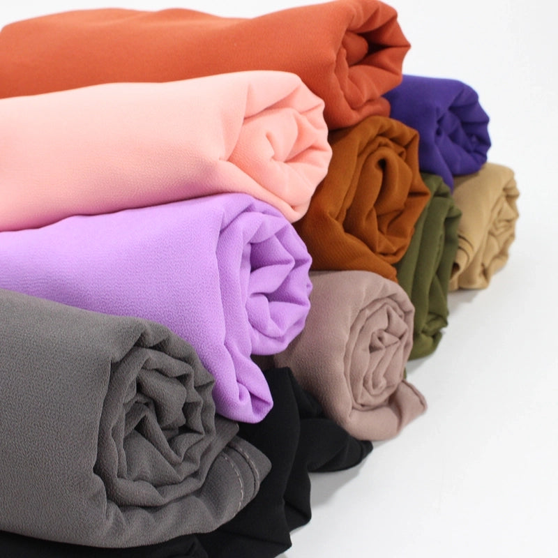 Women's Casual Elegant Minimalist Solid Color Chiffon Printing And Dyeing Hijab