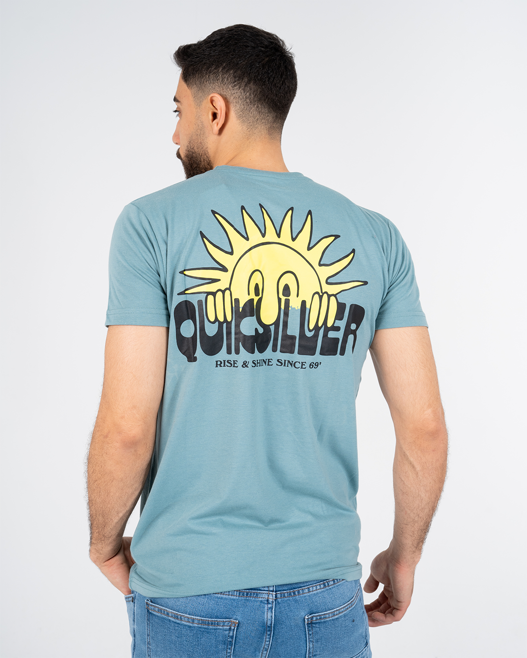 Back Printed Mens Short Sleeve T-shirt