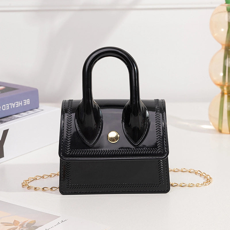 Women's All Seasons Pvc Solid Color Streetwear Square Magnetic Buckle Jelly Bag