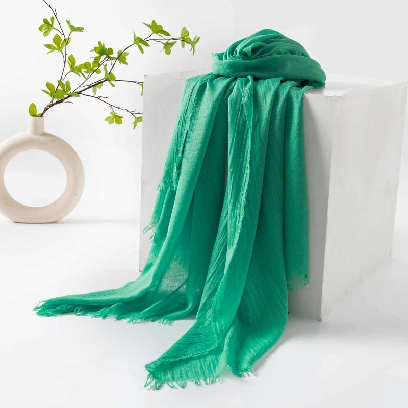 New Summer Solid Color Simple Scarf Commuter Sunscreen Shawl Scarf Women's High-grade Scarf Scarf Scarf