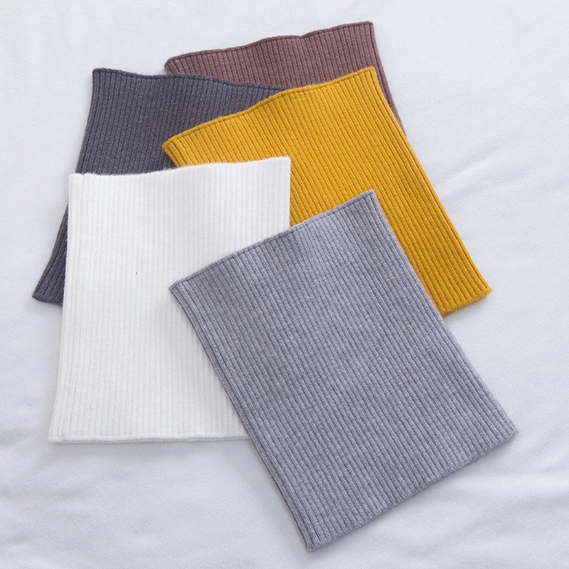 Cashmere Neck Sleeve Women's Knitted Elastic High Neck Cervical Warm Shading Neck High Neck Fake Collar Hair Band Headband Scarf