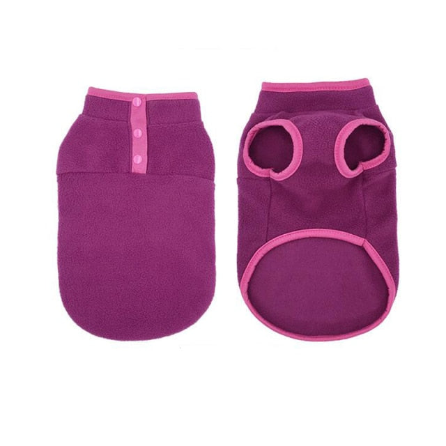 Contrast Color Fleece Dog Cat Vest