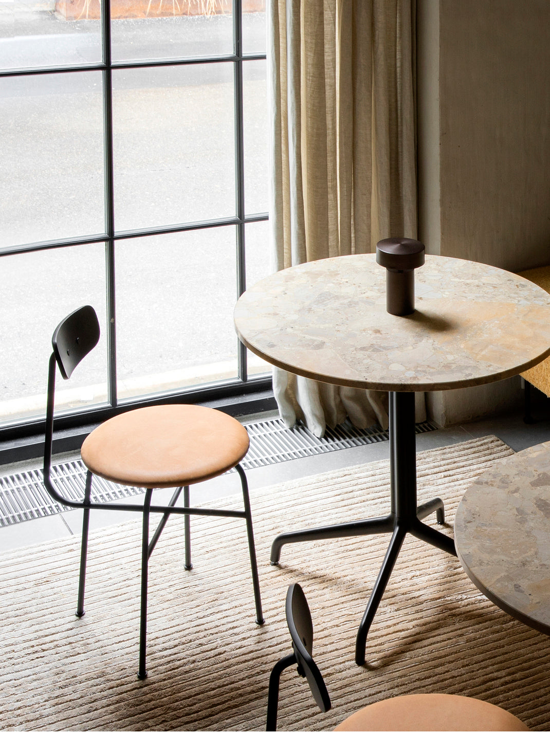 Column Table. Round Table Top. Counter Height