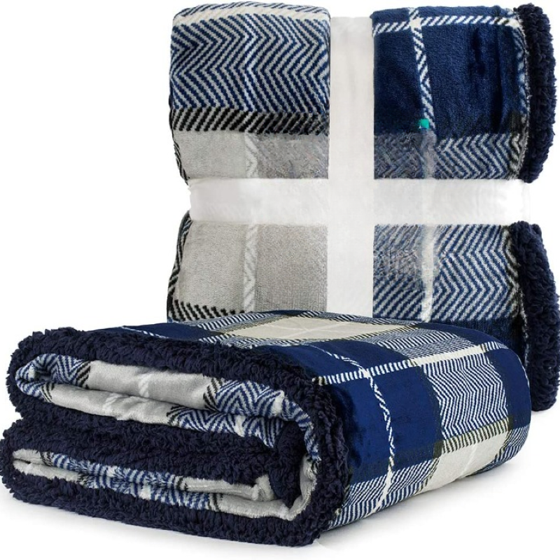 Sherpa Fleece Pet Waterproof Blanket for Bed. Couch. Sofa