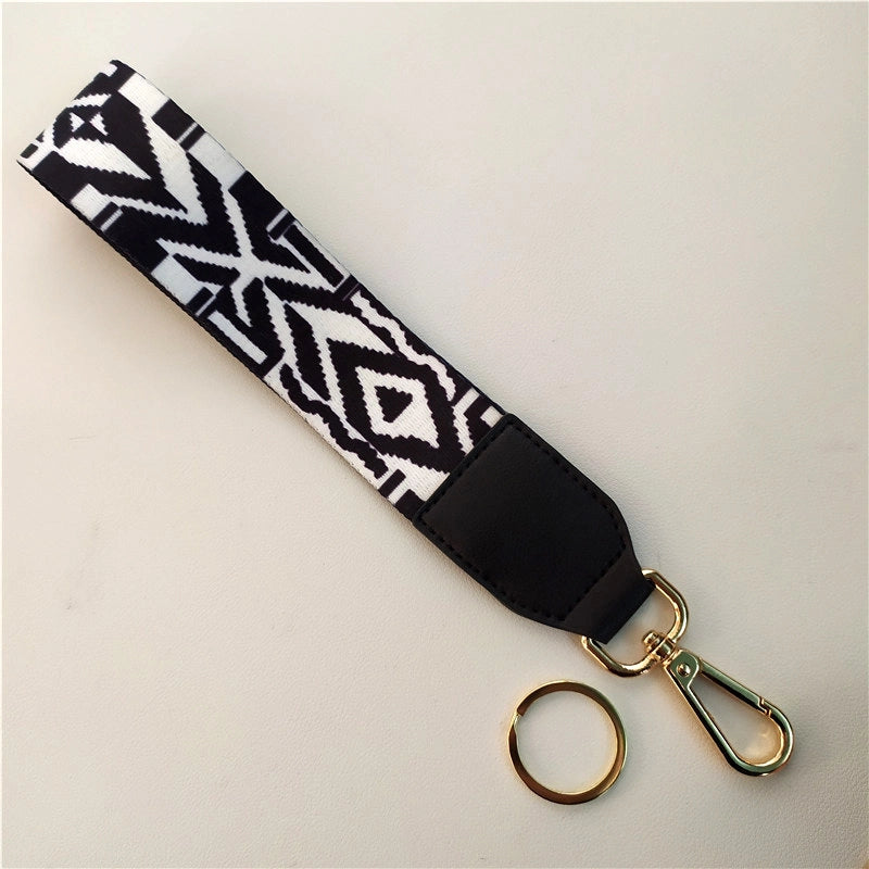 New Color Ethnic Style Hand Strap Wrist Strap Key Ring Keychain Decorative Band Accessory Strap Short Hand Bag