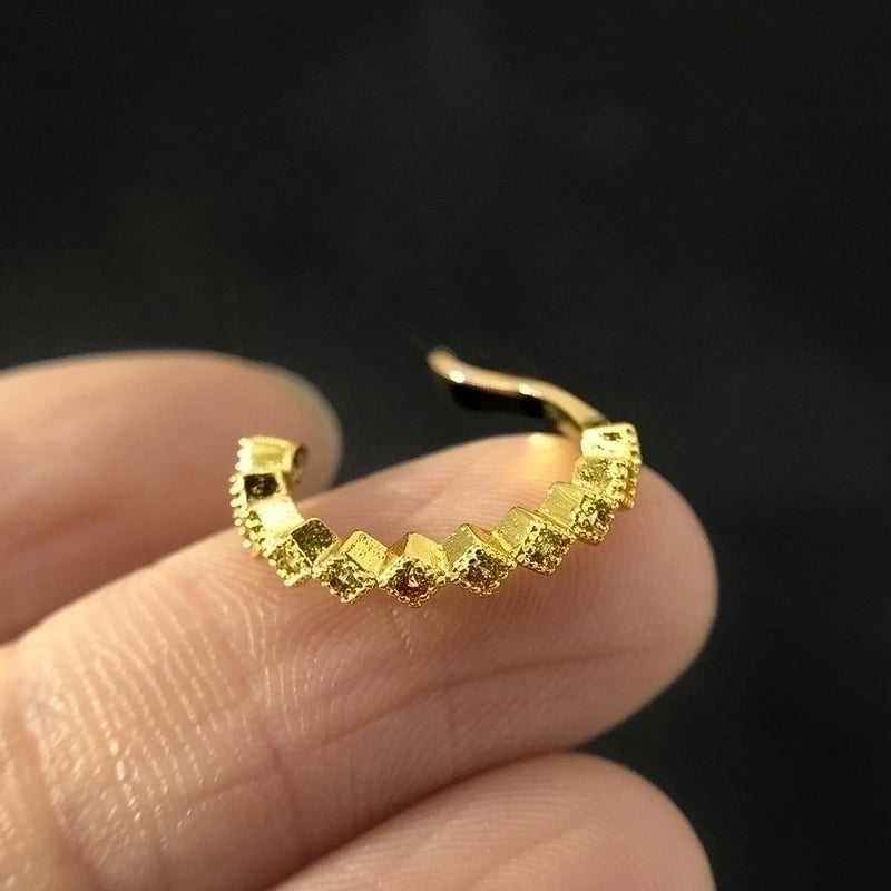 1 Piece Minimalist Solid Color Plating Inlay Copper Zircon Ear Cuffs