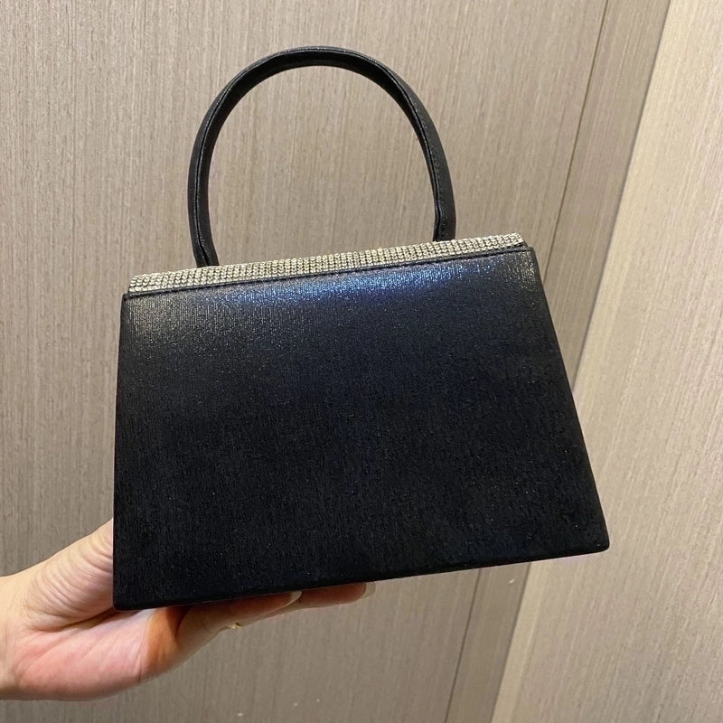 Women's Polyester Bow Knot Elegant Square Magnetic Buckle Evening Bag