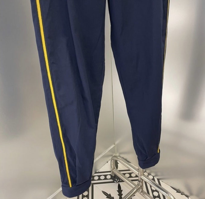 Military cotton drill pant with buckles