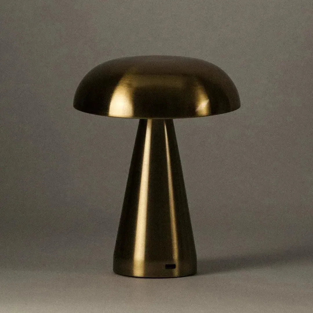 Portable Metal Touch Lamp | Brassy Gold