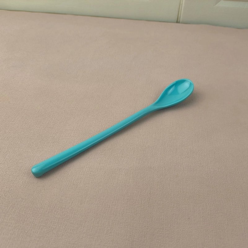 Colorful Plastic Long Handle Coffee Spoon Melamine Stirring Spoon Soup Spoon Spoon Stainless Steel Tableware
