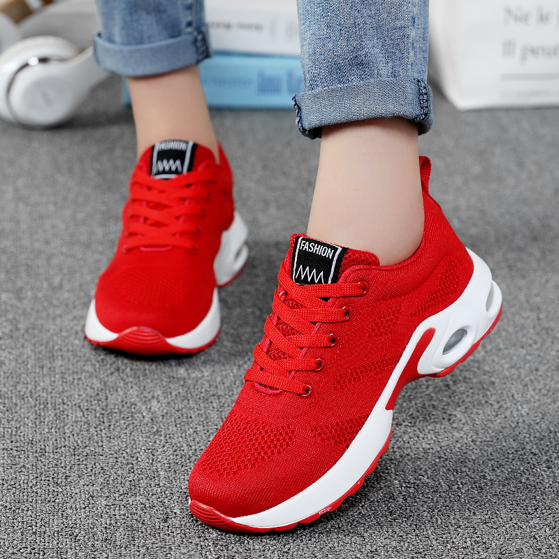 business Ladies Trainers Casual Mesh Sneakers Pink Women Flat Shoes Lightweight Soft Sneakers Breathable Footwear Basket Shoes Plus Size