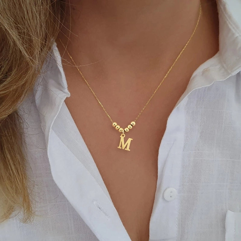 Elegant Minimalist Classic Style Letter 201 Stainless Steel 304 Stainless Steel Pendant Necklace