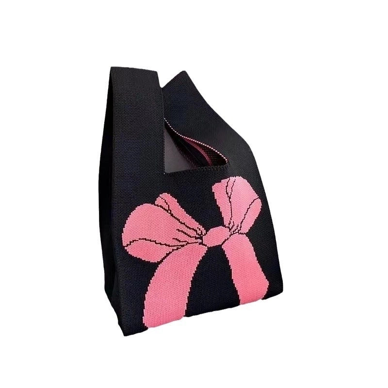 Women's Knit Printing Animal Elegant Square Open Square Bag