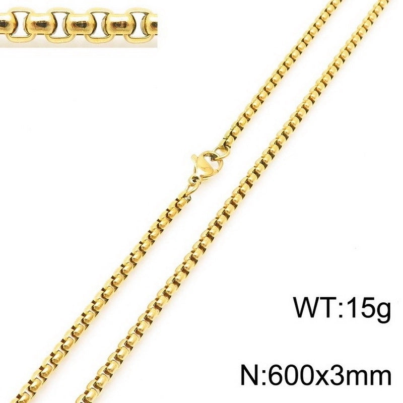 Minimalist Geometric Stainless Steel Plating Necklace 1 Piece