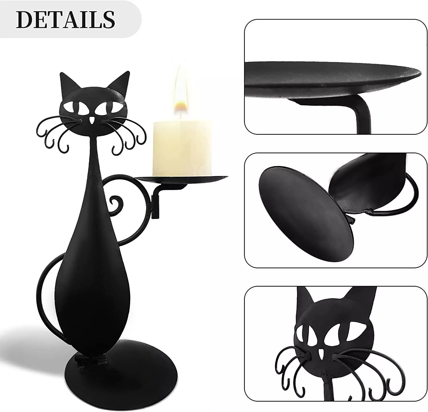 🔥Hot Selling | 48% OFF😺Black Cat Candle Holder