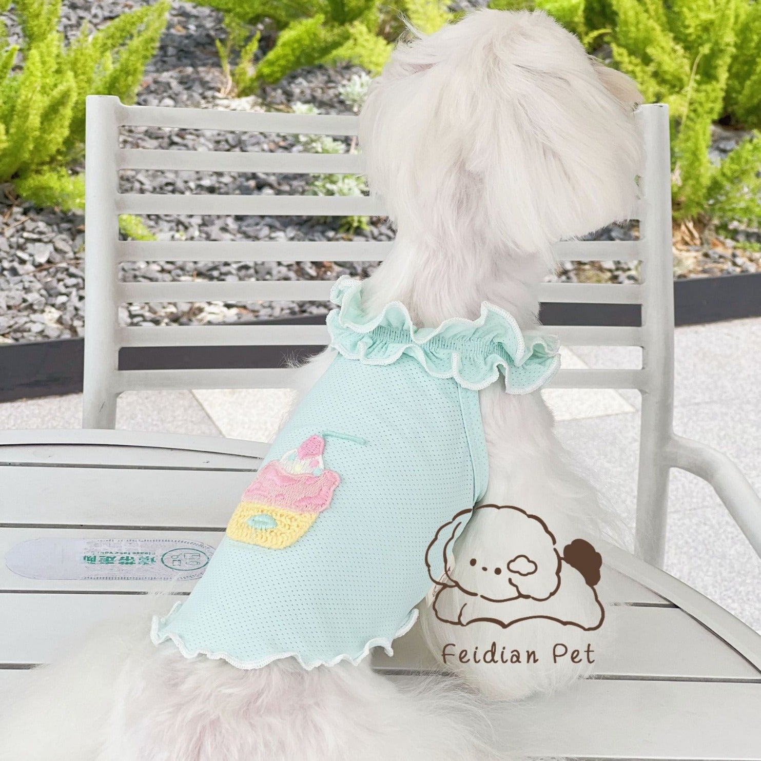 Cupcake Printed Breathable Dog Cat Vest