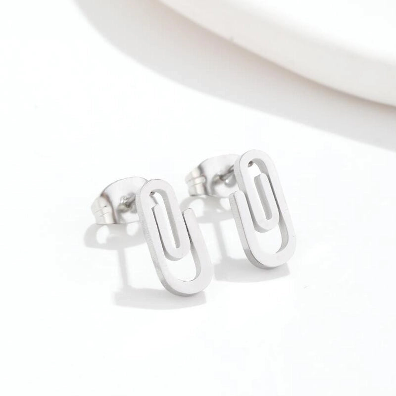 Fashion Cactus Sun Stainless Steel Plating Hollow Out Ear Studs 1 Pair