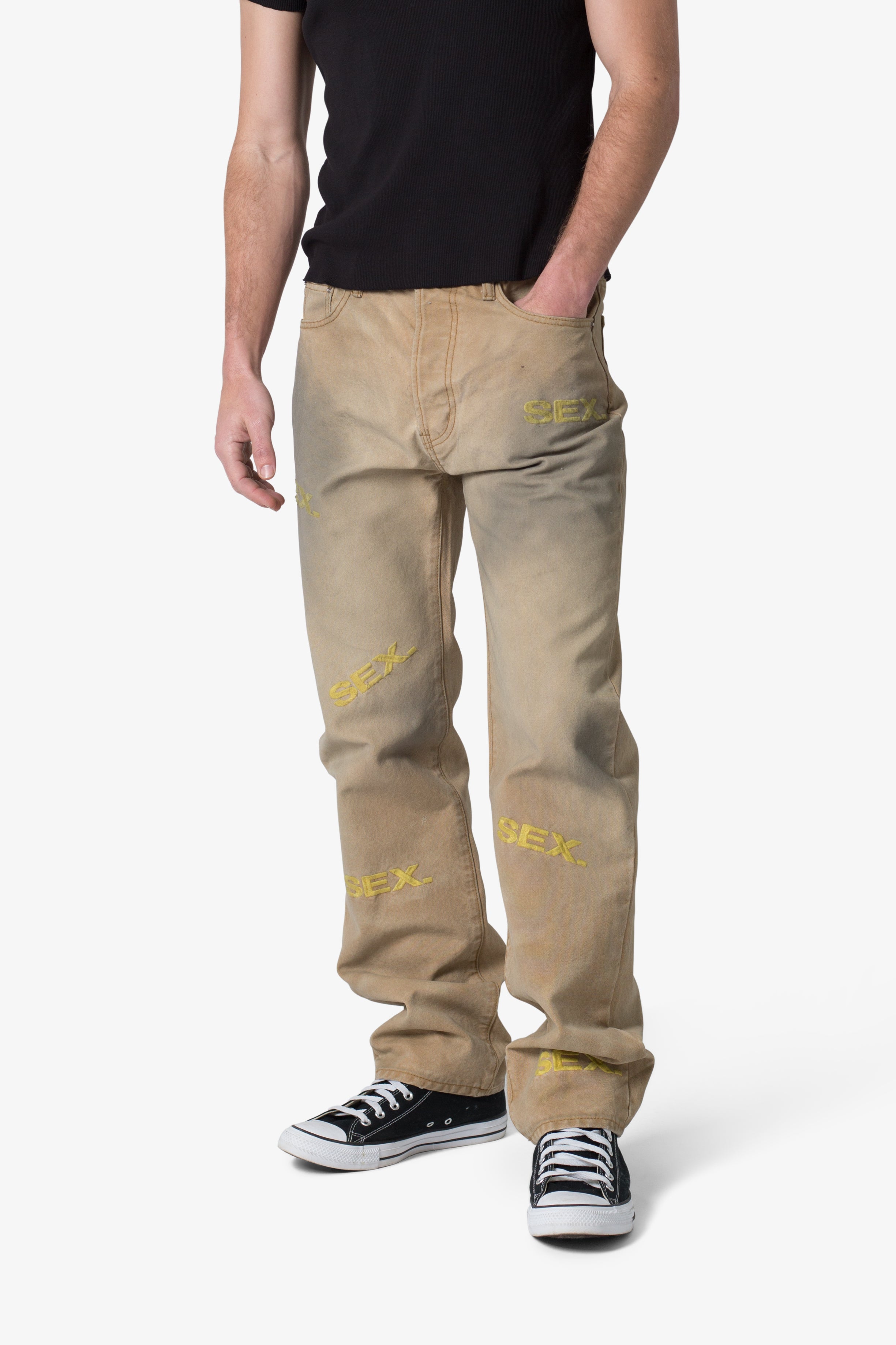 V591 Baggy Sex Denim - Khaki