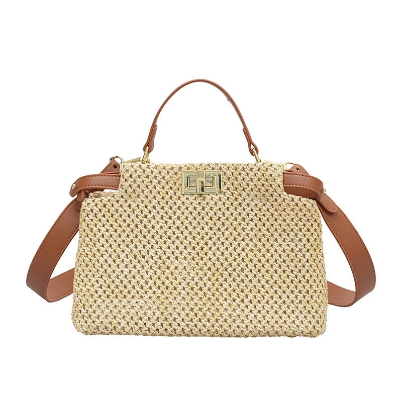 Women's Medium All Seasons Straw Streetwear Straw Bag