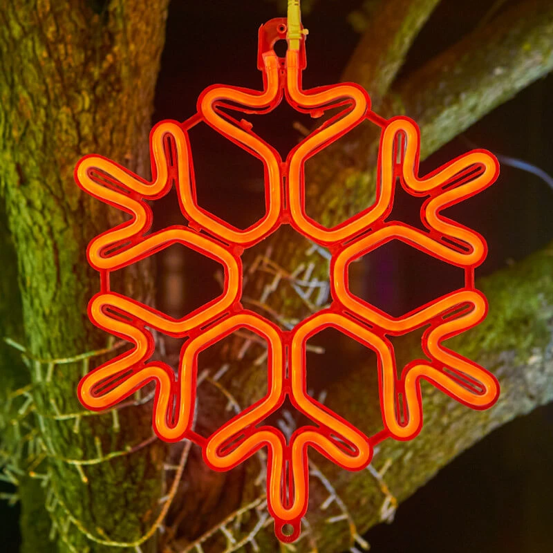 Christmas LED Snowflake Waterproof Decoration Hanging Light