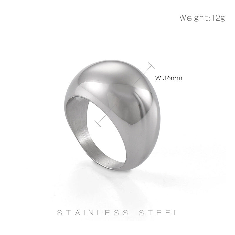 Stainless Steel 18K Gold Plated Fashion Geometric No Inlaid