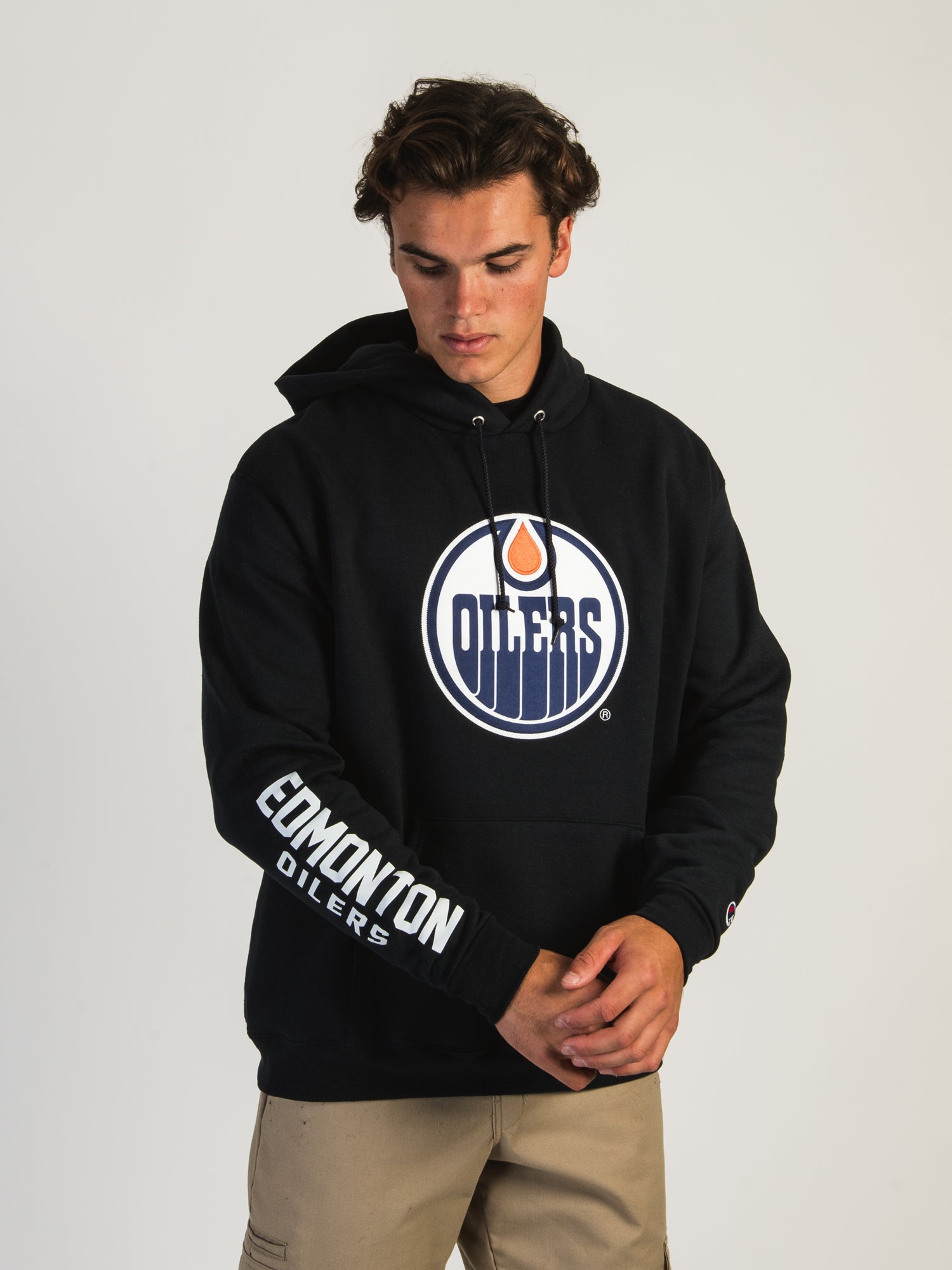 CHAMPION NHL EDMONTON OILERS CENTER ICE PULL OVER HOODIE