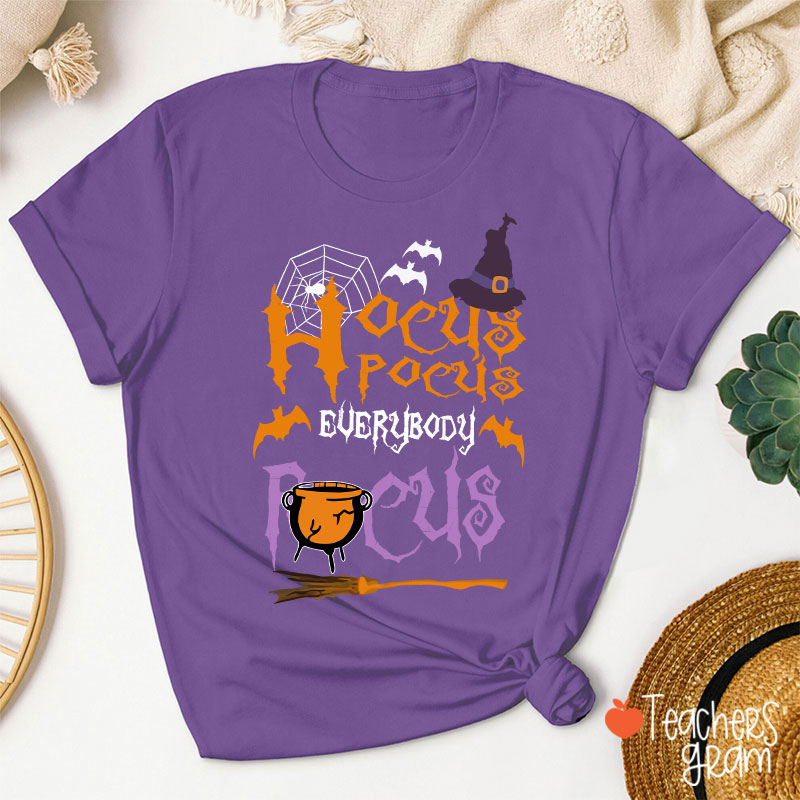 Hocus Pocus Everybody Focus Witch Hat T-Shirt