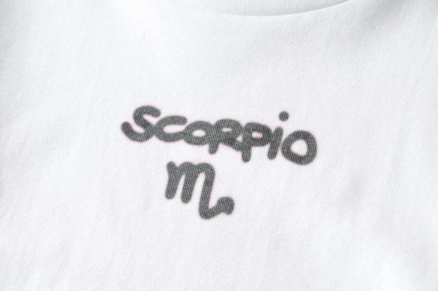 Zodiac Sign Fitted Cropped Ribbed Y2K Tee