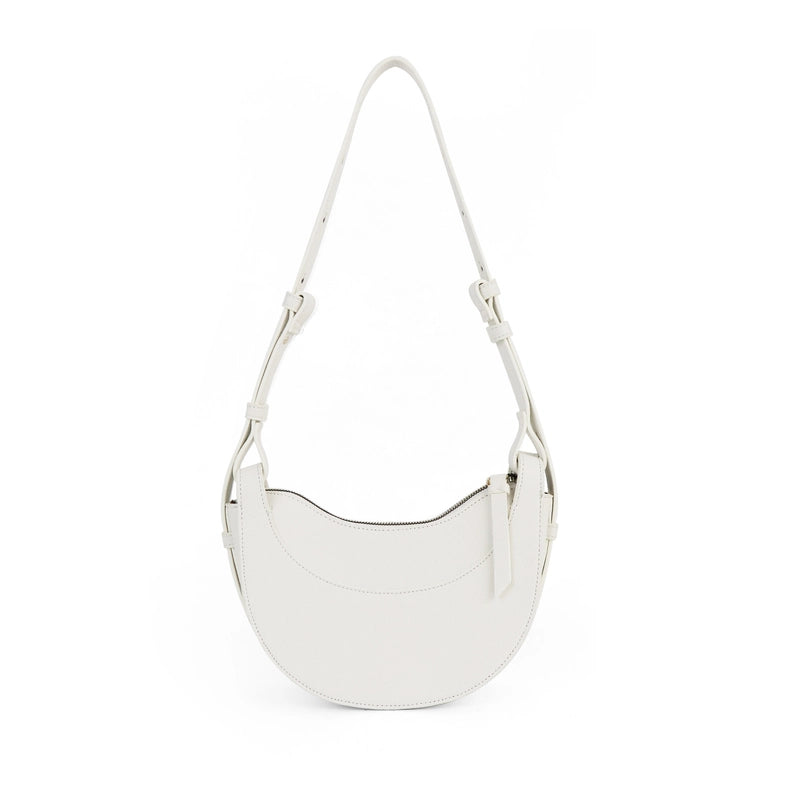 Women's Pu Leather Solid Color Basic Classic Style Dumpling Shape Zipper Underarm Bag