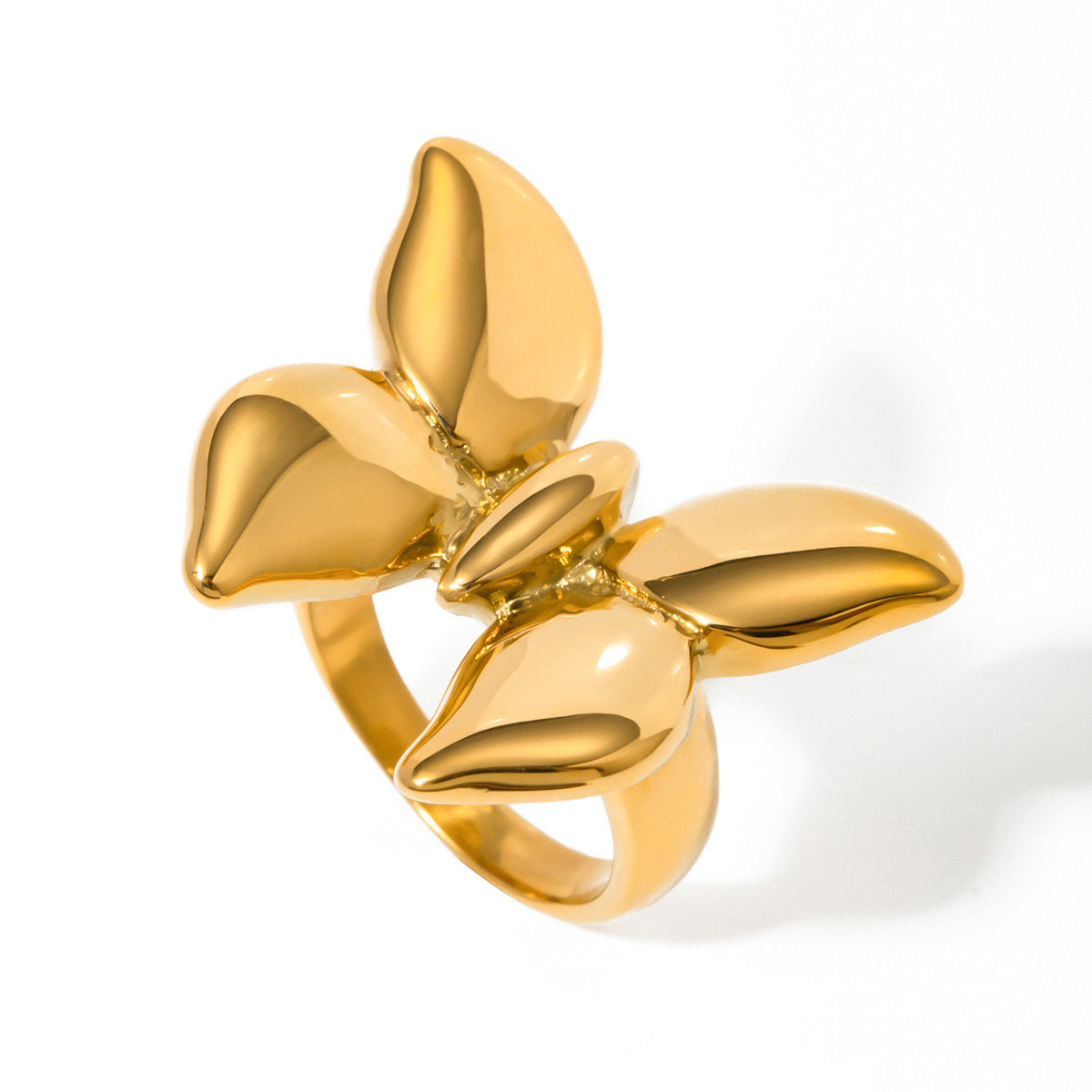 Butterfly Titanium Steel Ring Finger Ring Stainless Steel Ring