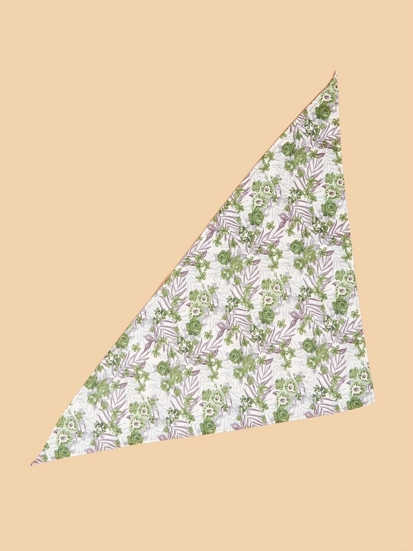 Cartoon Style Cotton Flower Printing Pet Saliva Towel