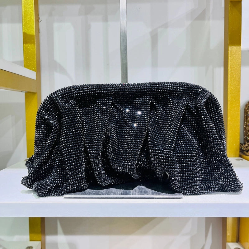 Silver Gold Blue Pvc Solid Color Square Evening Bags