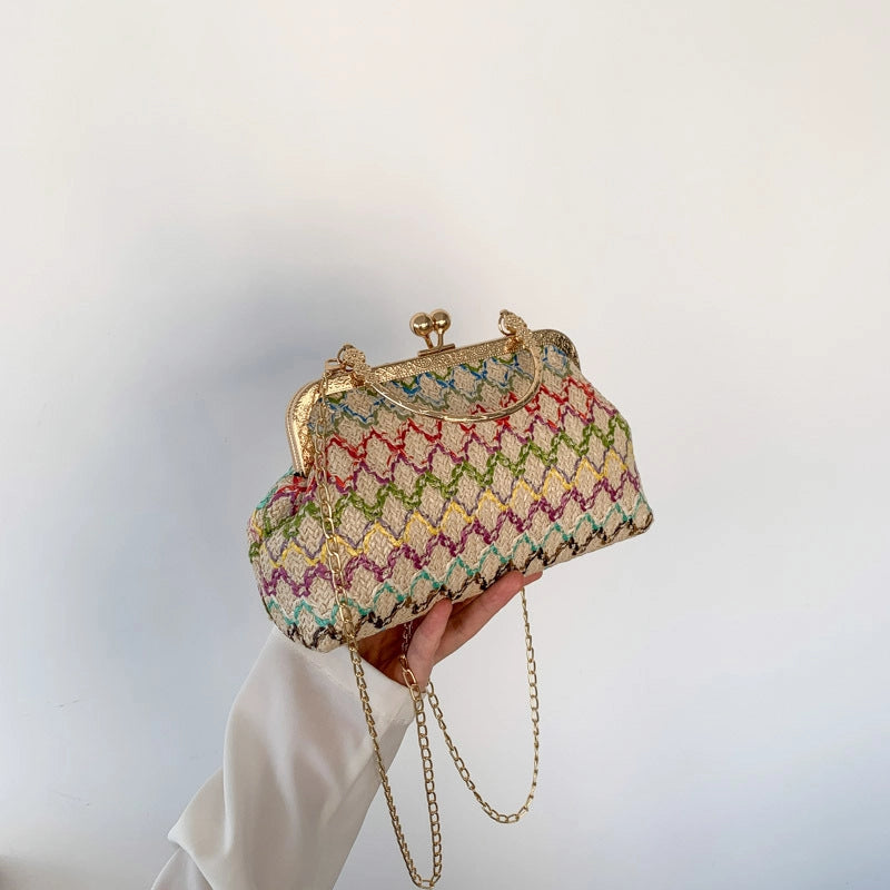 Women's Small All Seasons Braid Ethnic Style Handbag