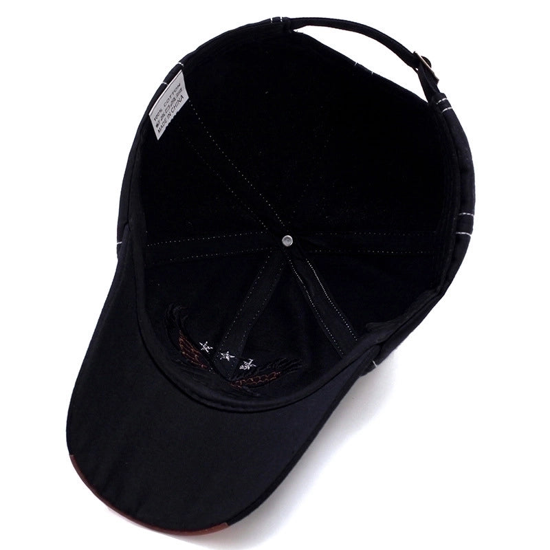 Men's Commute Embroidery Animal Embroidery Curved Eaves Baseball Cap
