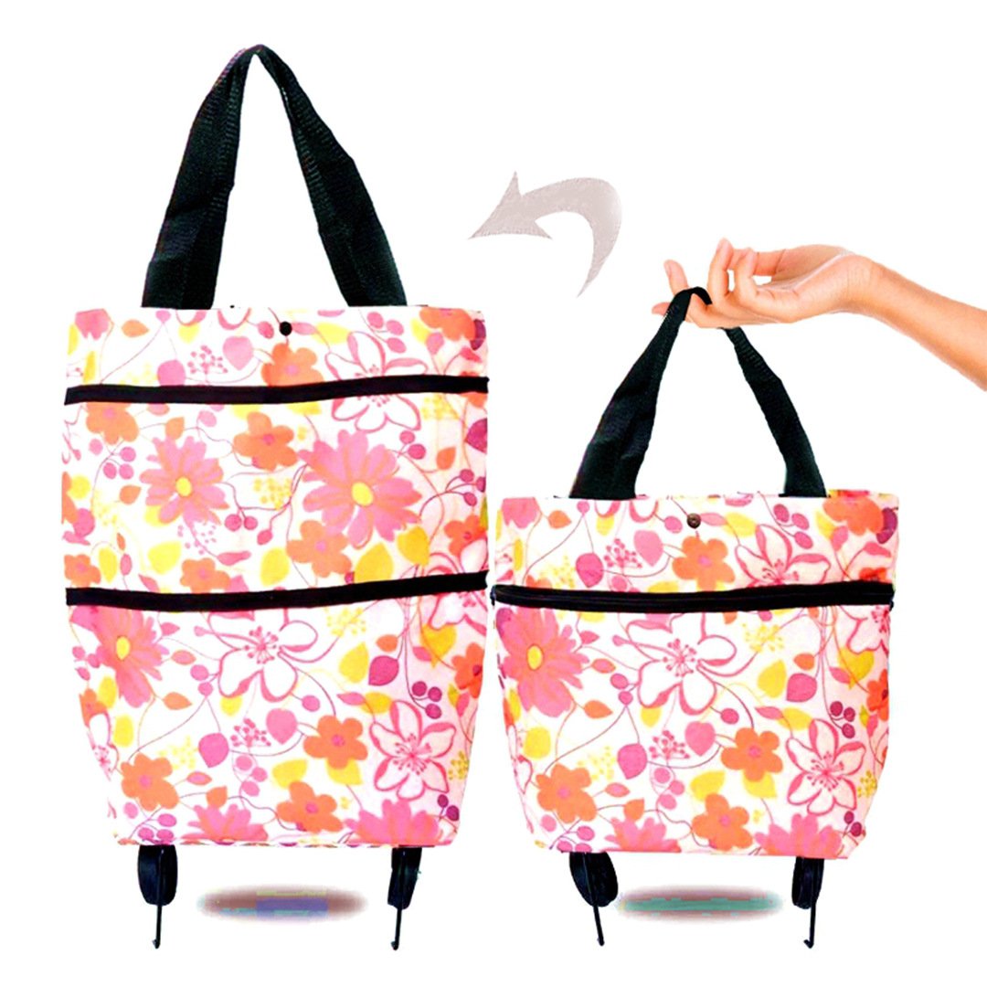 🎄Hot Sale🎁 - Foldable Shopping Trolley Tote Bag