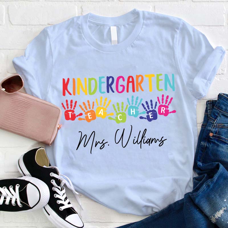 Personalized Students' Palms Teacher T-Shirt