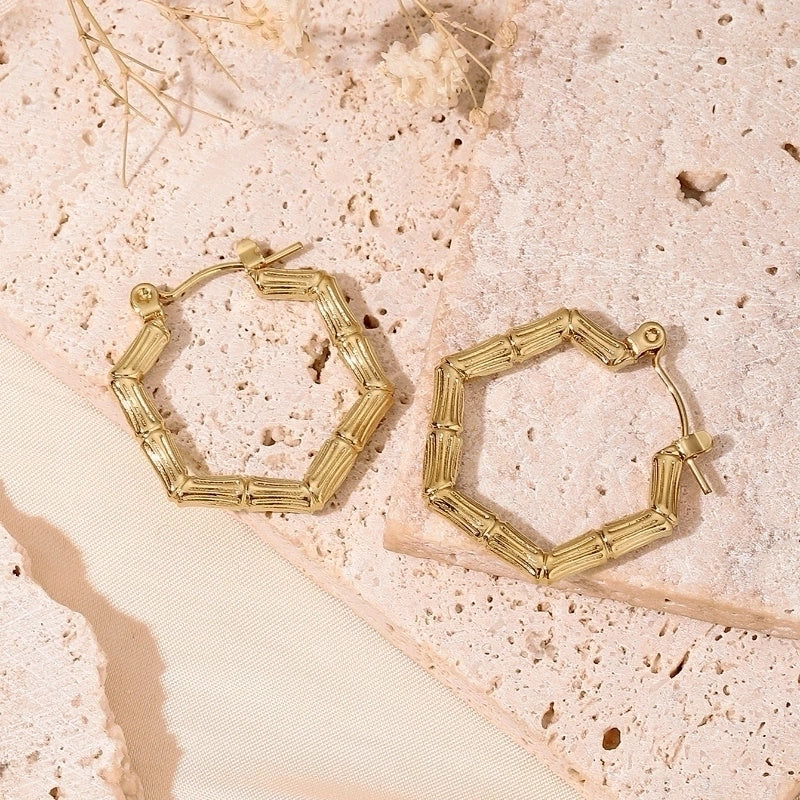 1 Pair 5 Pairs Minimalist Classic Style Solid Color Asymmetrical 304 Stainless Steel 18K Gold Plated Earrings