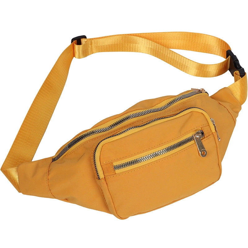 Women's  Crossbody Bag Outdoor Running Fit Sports Waist Bag Student's Fashionable Casual Nylon Waist Bag