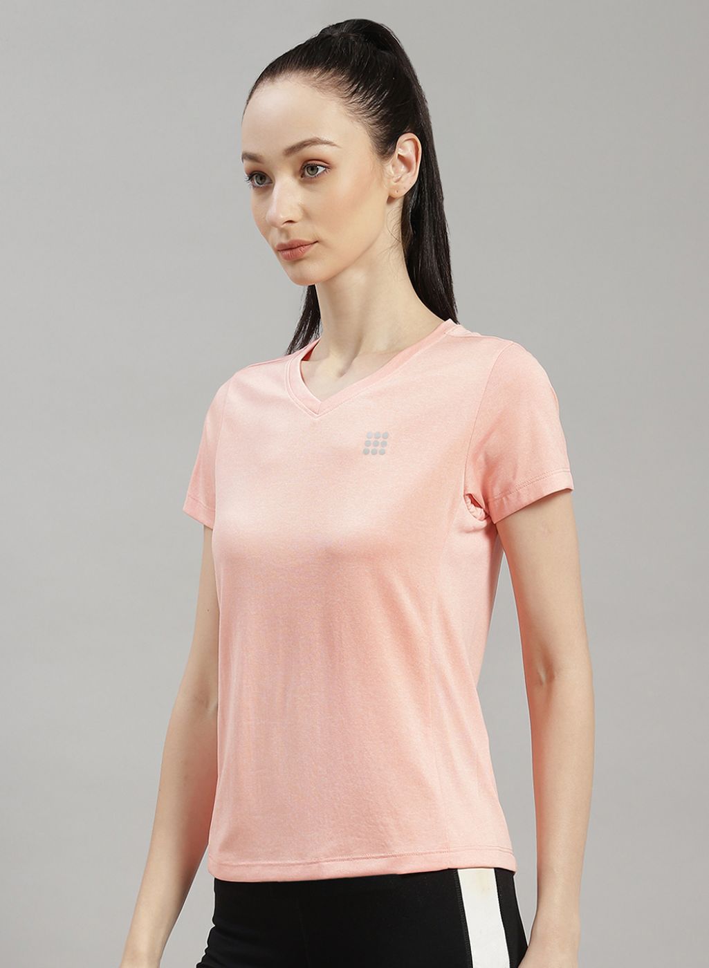 Women Peach Solid Top