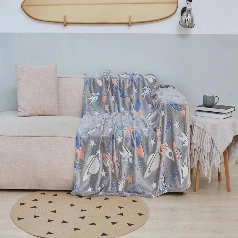 Cute Dinosaur Star  Fabric Blanket Bedding