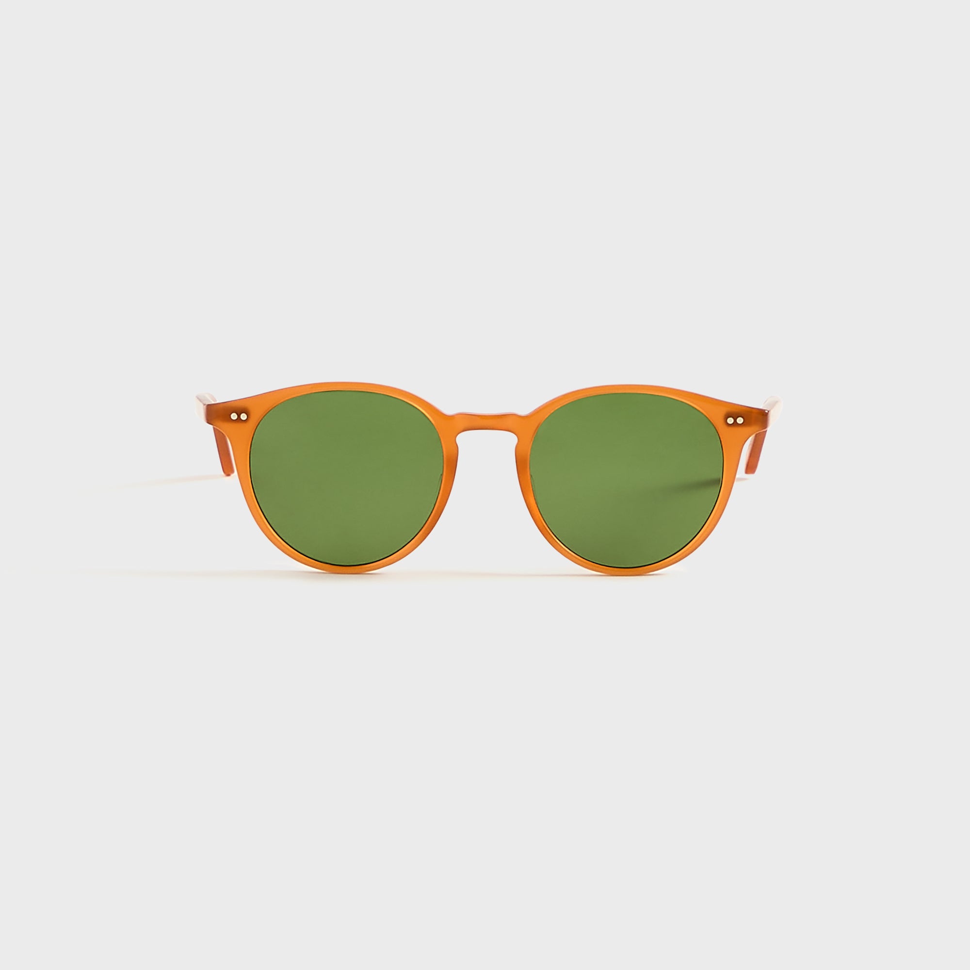 Garrett Leight Clune Sunglasses - Summer Sun / Semi Flat Pure Green