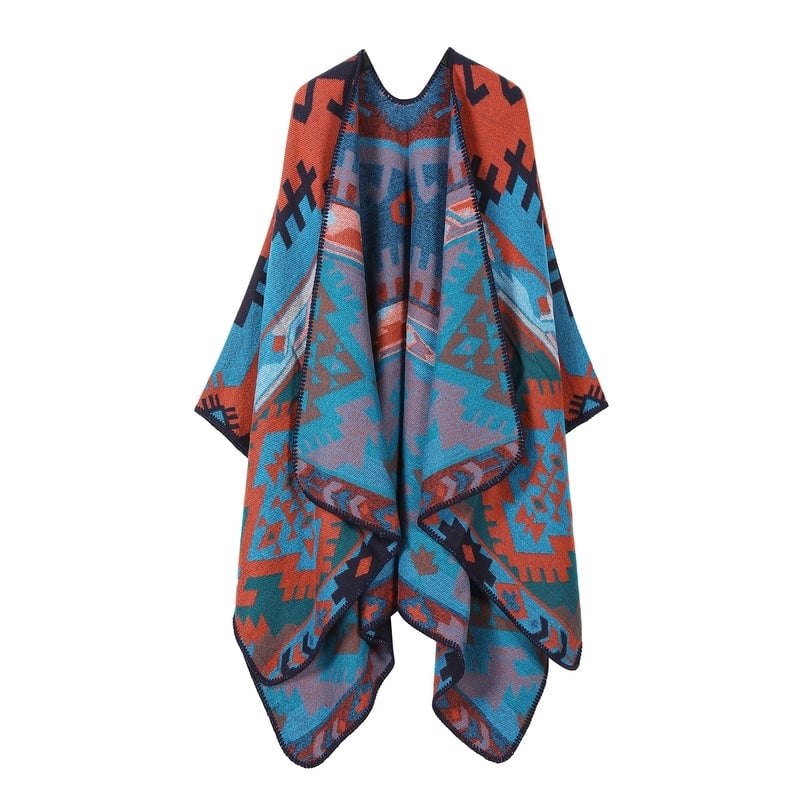 Unisex Ethnic Style Geometric Imitation Cashmere Shawl