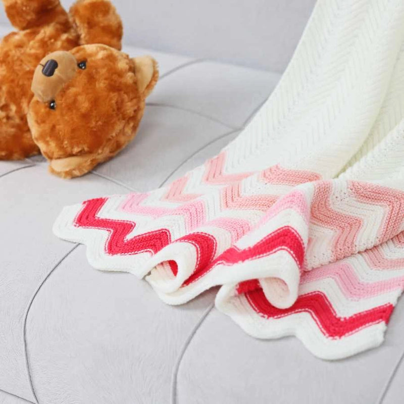 Casual Cute Stripe Heart Shape Acrylic Blanket Bedding